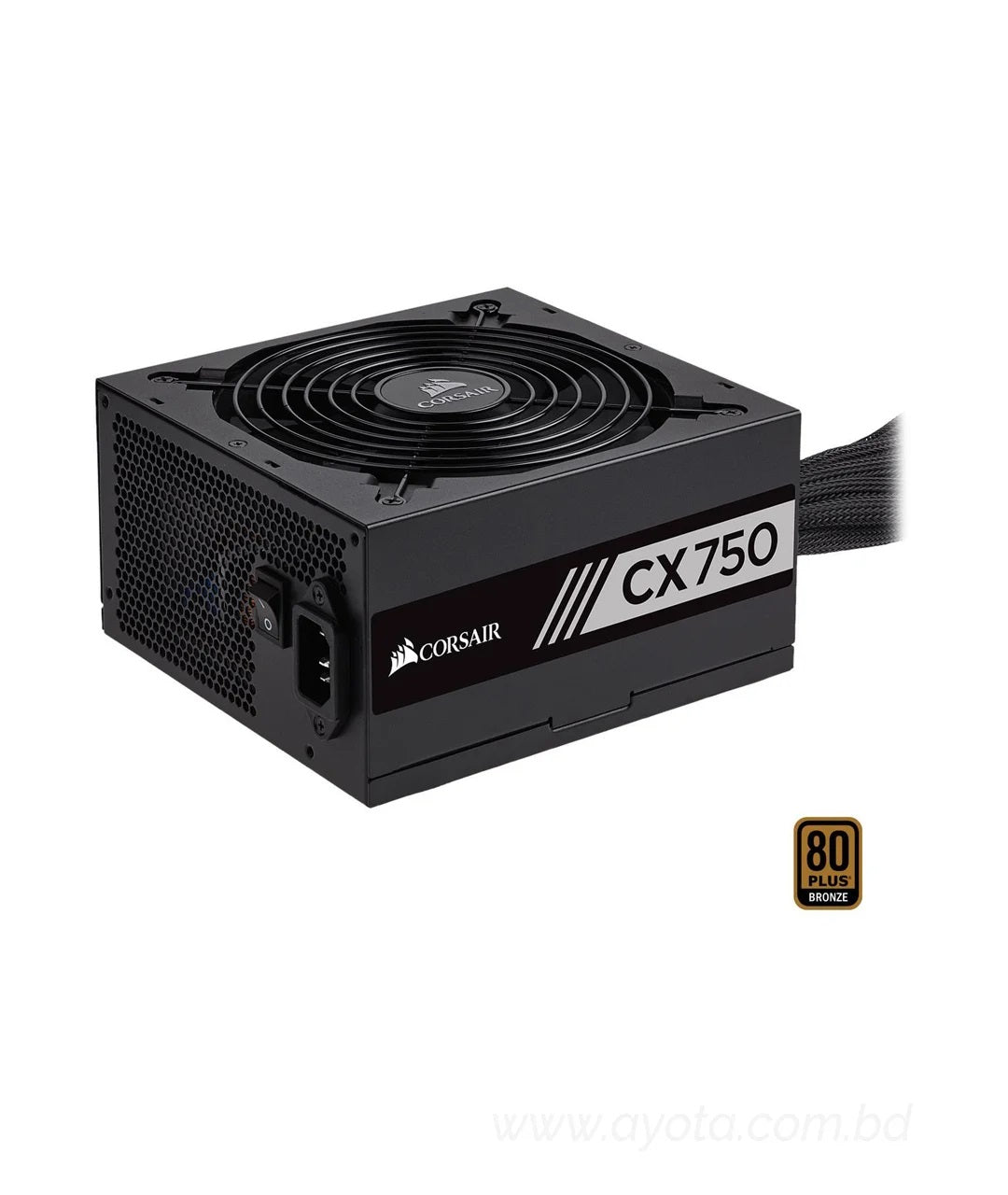 CORSAIR CX Series CX750 (New) CP-9020123-NA 750W ATX12V 80 PLUS BRONZE Certified Non-Modular Active PFC Power Supply