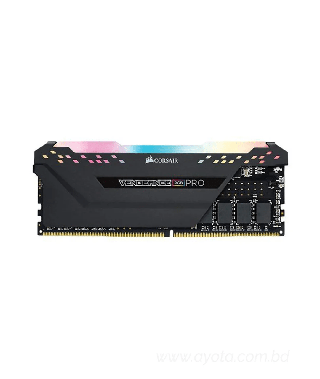 CORSAIR VENGEANCE® RGB PRO 8GB (1 x 8GB) DDR4 DRAM 3200MHz C16 Memory Kit — Black