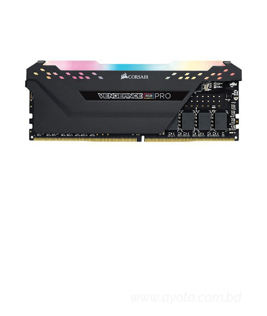 CORSAIR VENGEANCE® RGB PRO 8GB (1 x 8GB) DDR4 DRAM 3200MHz C16 Memory Kit — Black