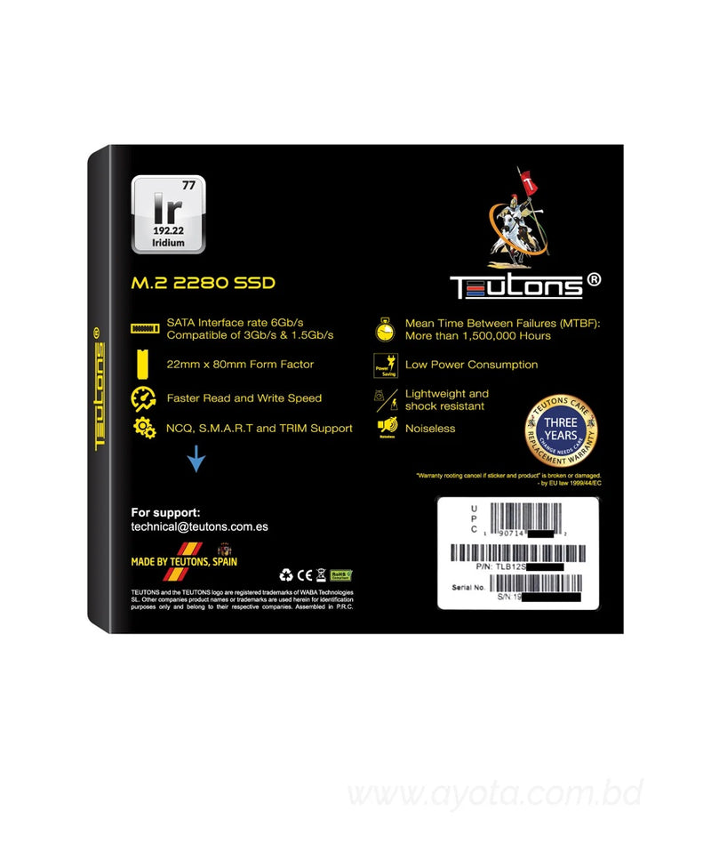 Teutons Iridium 2280 512gb M.2 SSD-Best Price In BD
