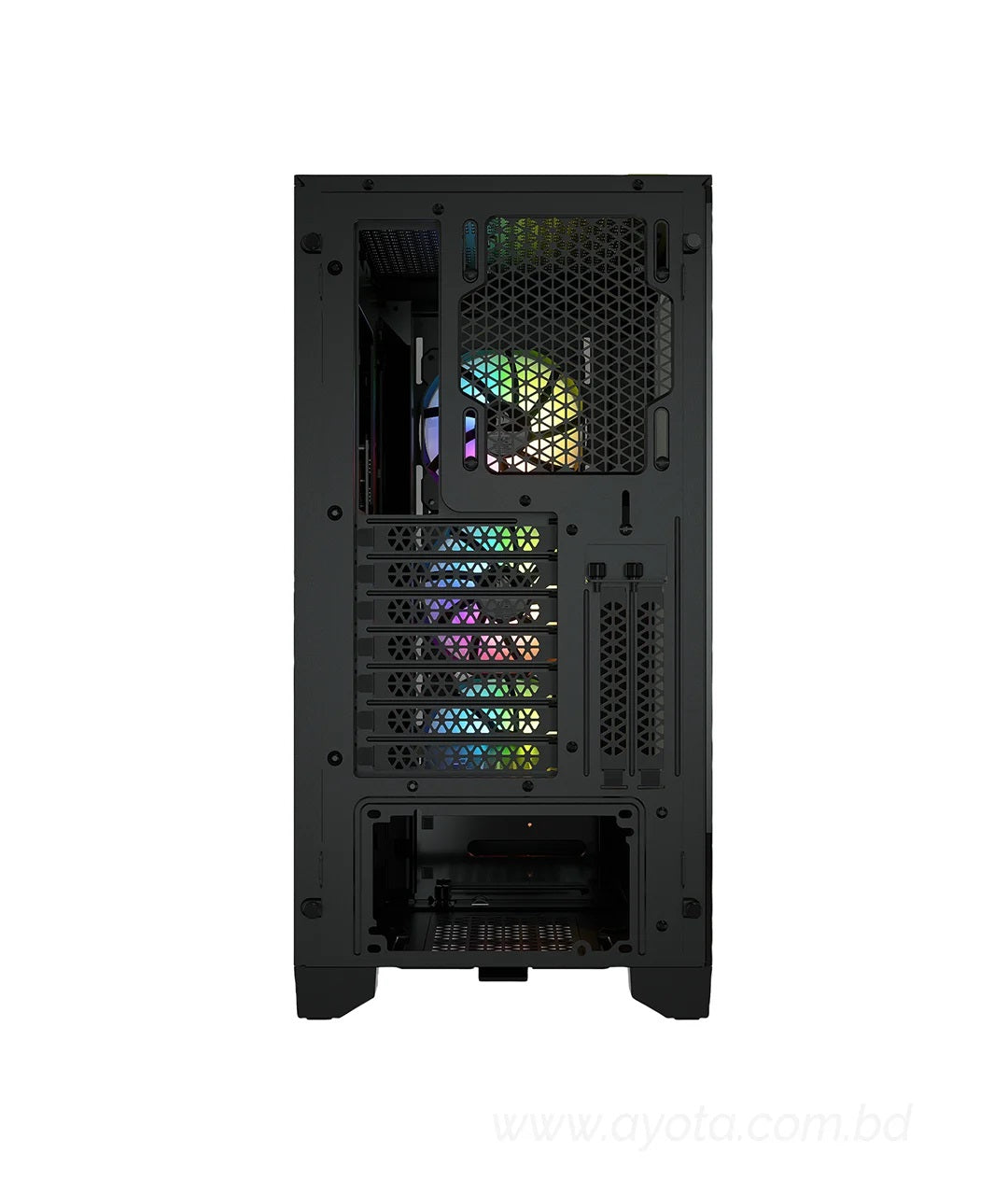 Corsair iCUE 4000X RGB Tempered Glass ATX Mid Tower Computer Case (Black)-Best Price In BD  