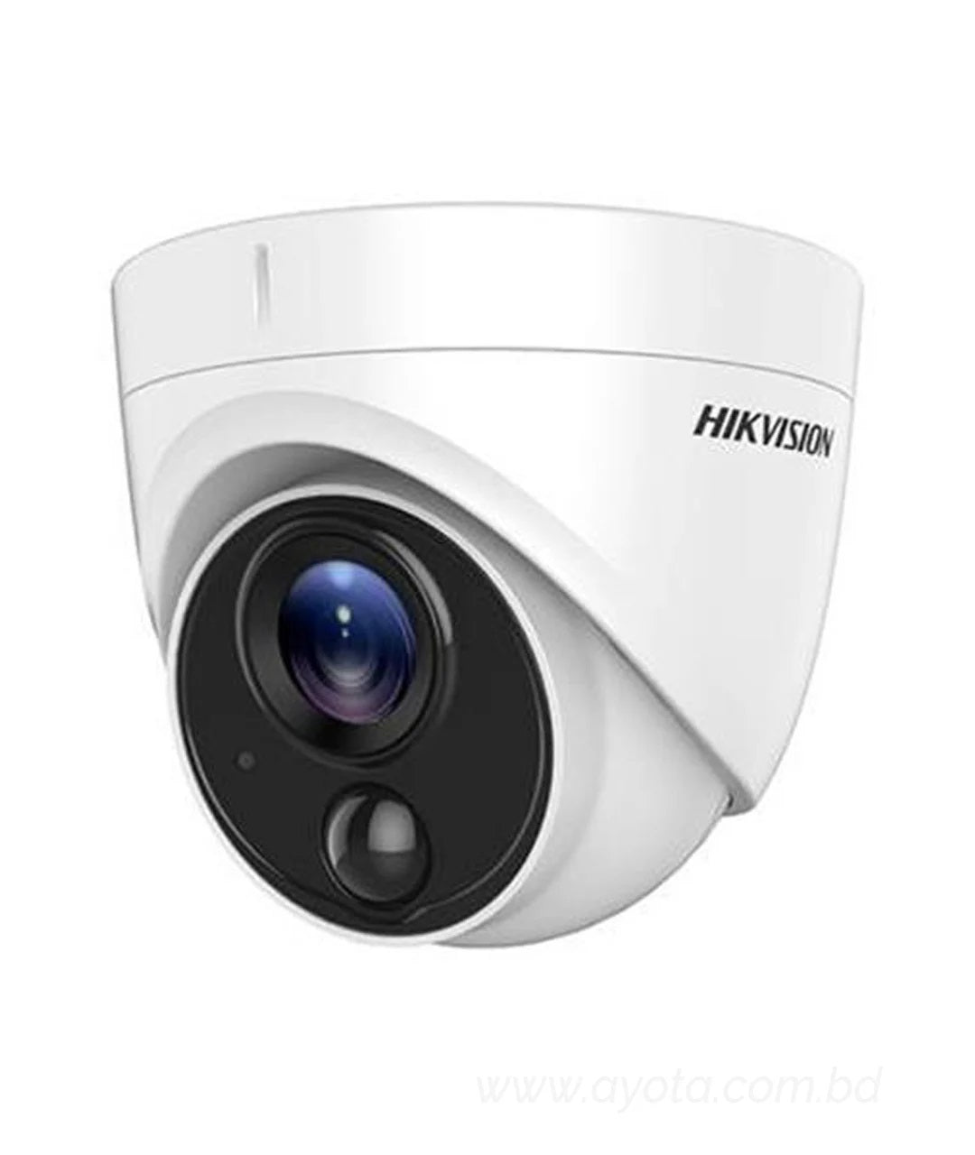 Hikvision DS-2CE71D0T-PIRL 2MP 1080p TurboHD Outdoor IR PIR Turret Camera with 3.6mm Lens, IP67, IK10