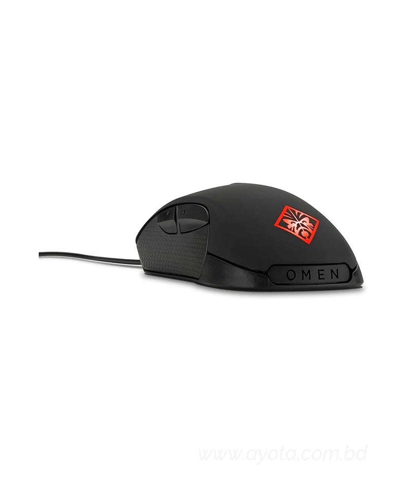 OMEN by HP Wired USB Gaming Mouse with SteelSeries (Black/Red)