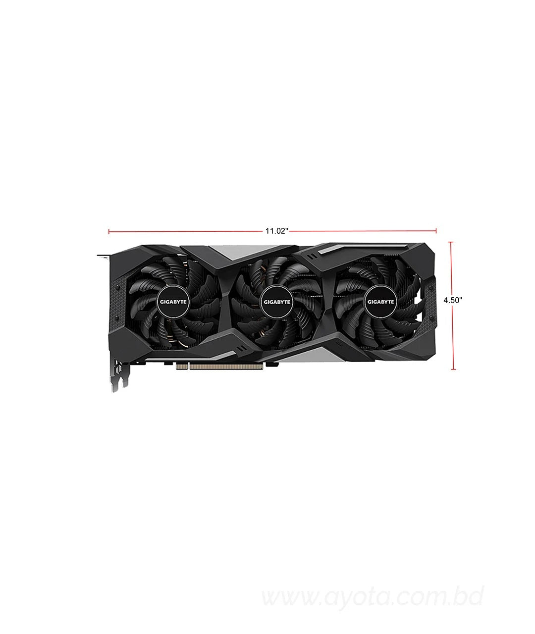 GIGABYTE Radeon RX 5600 XT DirectX 12 GV-R56XTGAMING OC-6GD 6GB 192-Bit GDDR6 PCI Express 4.0 x16 ATX Video Card