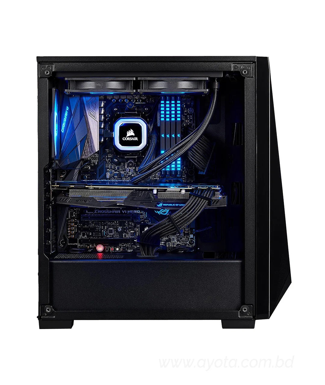 Corsair CARBIDE SPEC-DELTA RGB ATX Gaming Case Black - CC-9011166-WW-Best Price In BD   