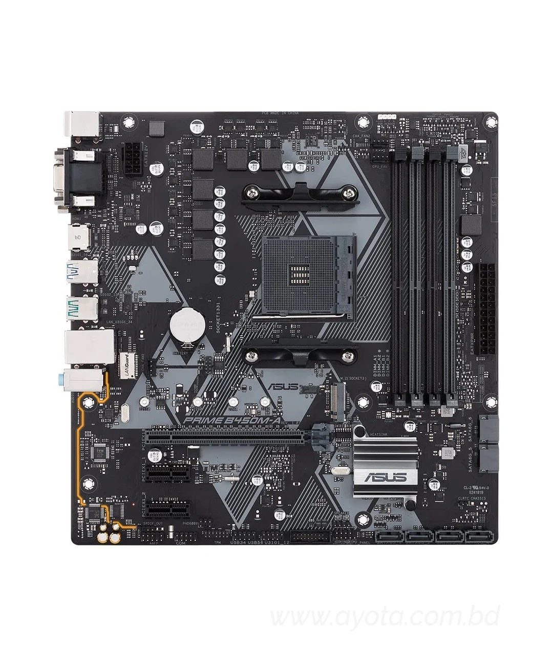 ASUS PRIME B450M-A/CSM AM4 AMD B450 SATA 6Gb/s USB 3.1 HDMI Micro ATX AMD Motherboard