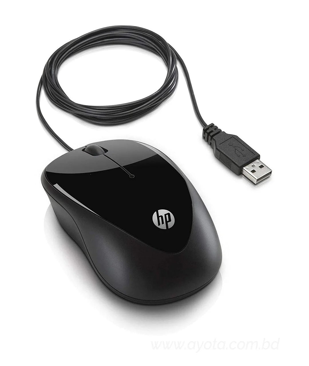 HP X1000 Wired Mouse (Black/Grey)