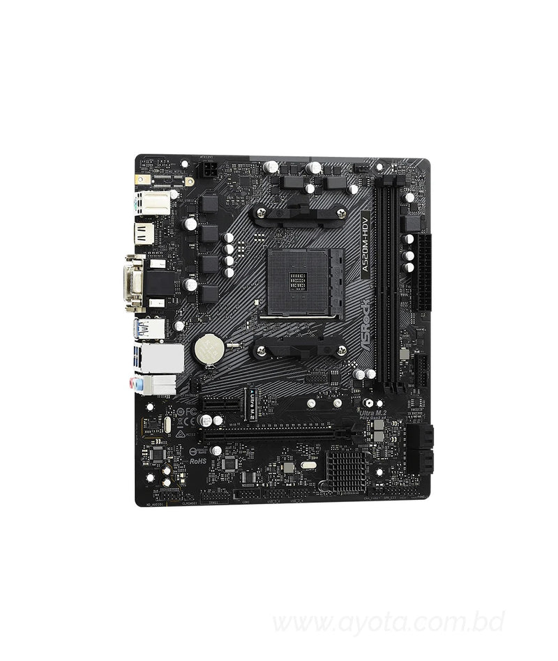 ASRock A520M-HDV Micro ATX AM4 Motherboard-Best Price In BD