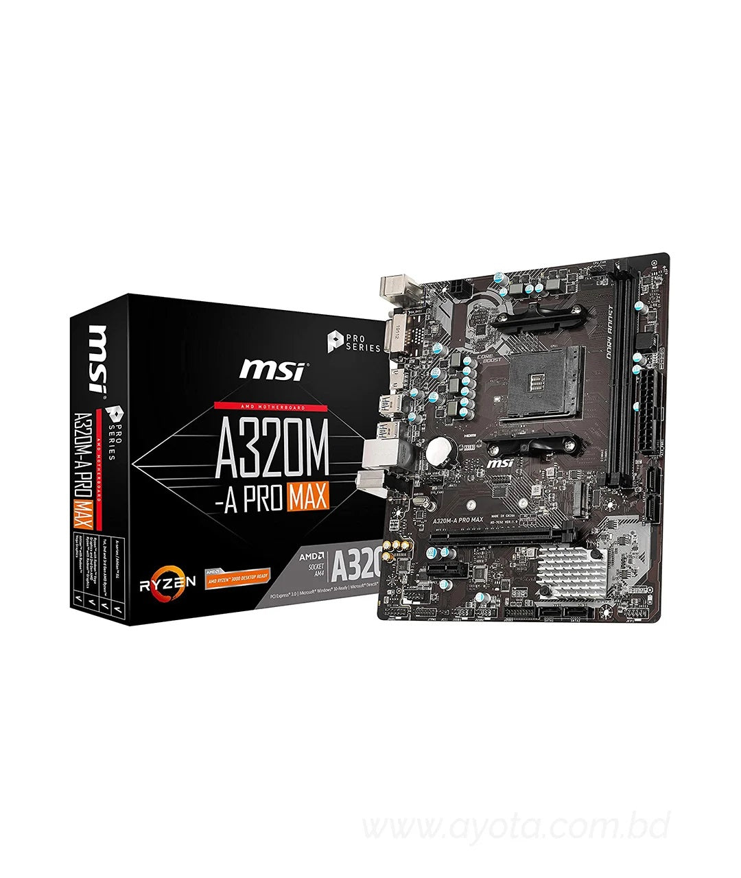 MSI A320M-A Pro Max AMD Motherboard-Best Price In BD