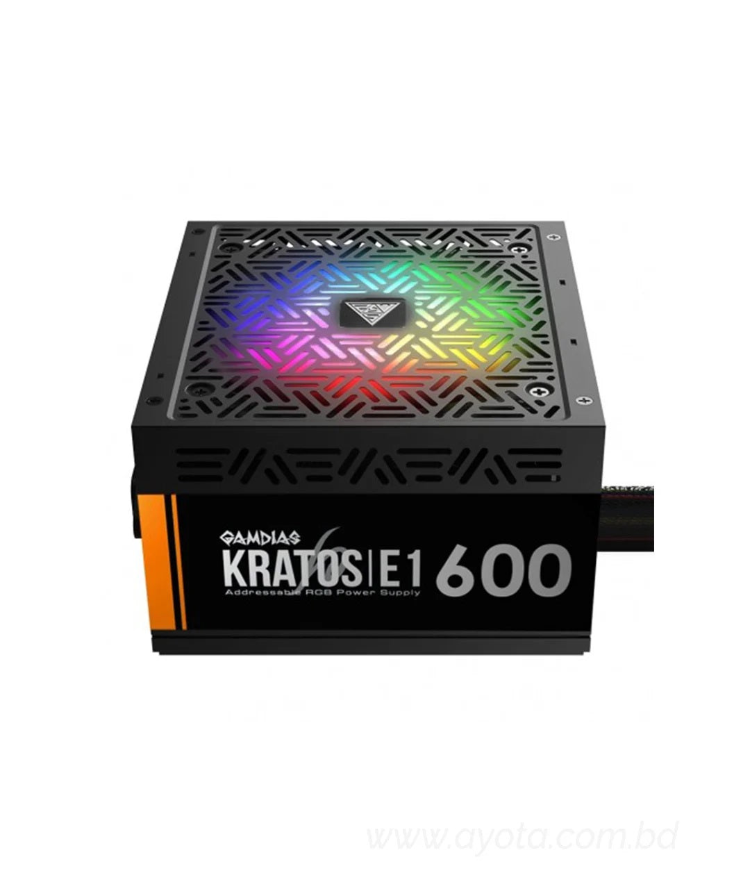 GAMDIAS KRATOS E1-600W ARGB POWER SUPPLY / E1 600w 80+ ADDRESSABLE RGB PSU