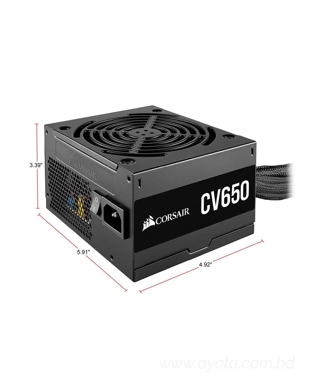 CORSAIR CV Series CV650 CP-9020211-NA 650W ATX12V 80 PLUS BRONZE Certified Non-Modular Power Supply