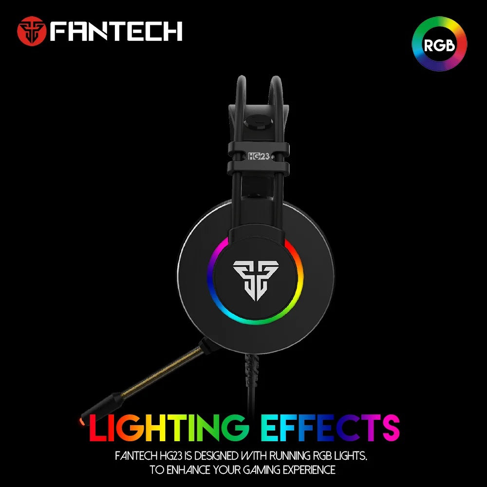 FANTECH Surround Sound RGB Gaming Headset HG23 OCTANE 7.1 True