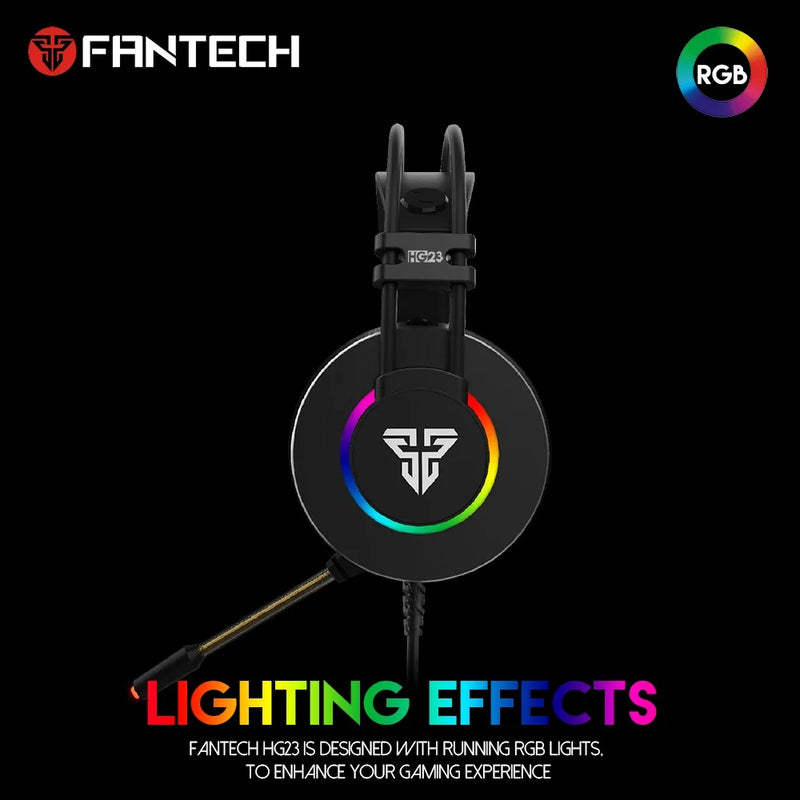 FANTECH Surround Sound RGB Gaming Headset HG23 OCTANE 7.1 True