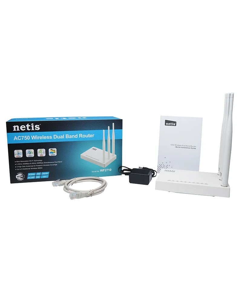 Netis WF2710 AC750 Wireless Dual Band Router-best price in bangladesh