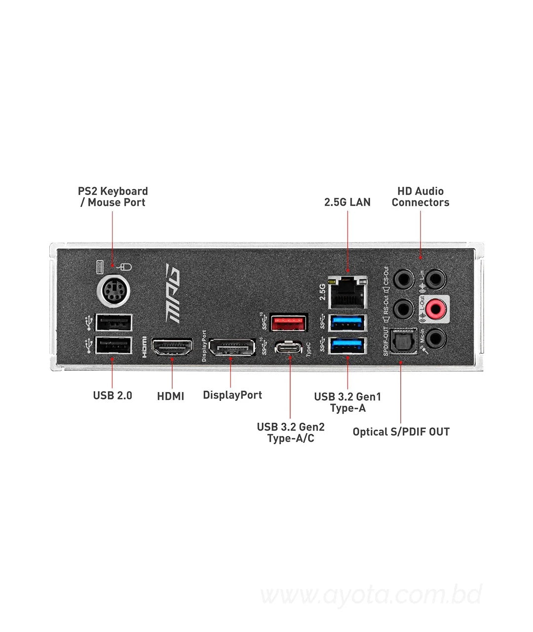 MSI MPG Z490 GAMING PLUS LGA 1200 Intel Z490 SATA 6Gb/s ATX Intel Motherboard