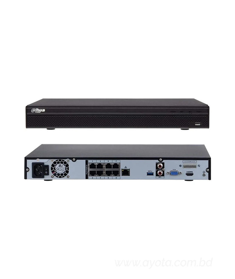 Dahua NVR4208-8P-4KS2 8 Channel 1U Network Video Recorder (NVR)-Best Price In BD