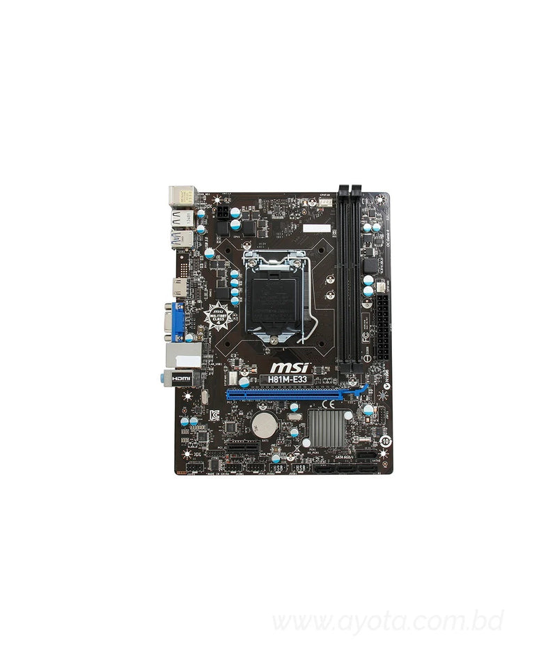 MSI H81M-E33 Intel H81 Chipset Motherboard-Best Price In BD