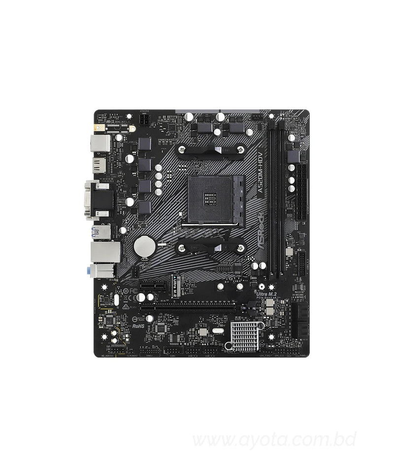 ASRock A520M-HDV Micro ATX AM4 Motherboard-Best Price In BD