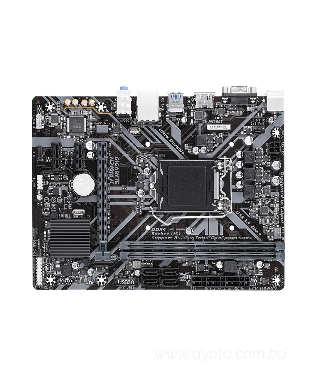 Gigabyte H310M H 8th Gen Micro ATX Motherboard-best price in bd