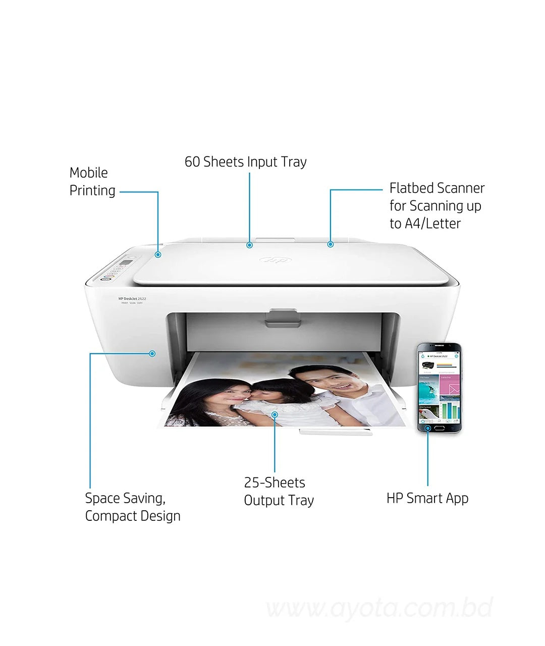 HP DeskJet 2622 All-in-One Printer