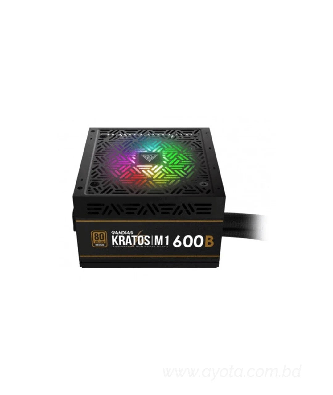 Gamdias Kratos M1-600B 600 Watt 80+ Bronze Addressable RGB Power Supply