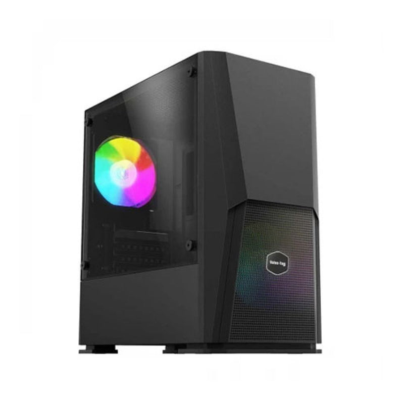 Value Top VT-B703 Mid Tower Black (Tempered Glass Side Window) M-ATX Gaming Casing