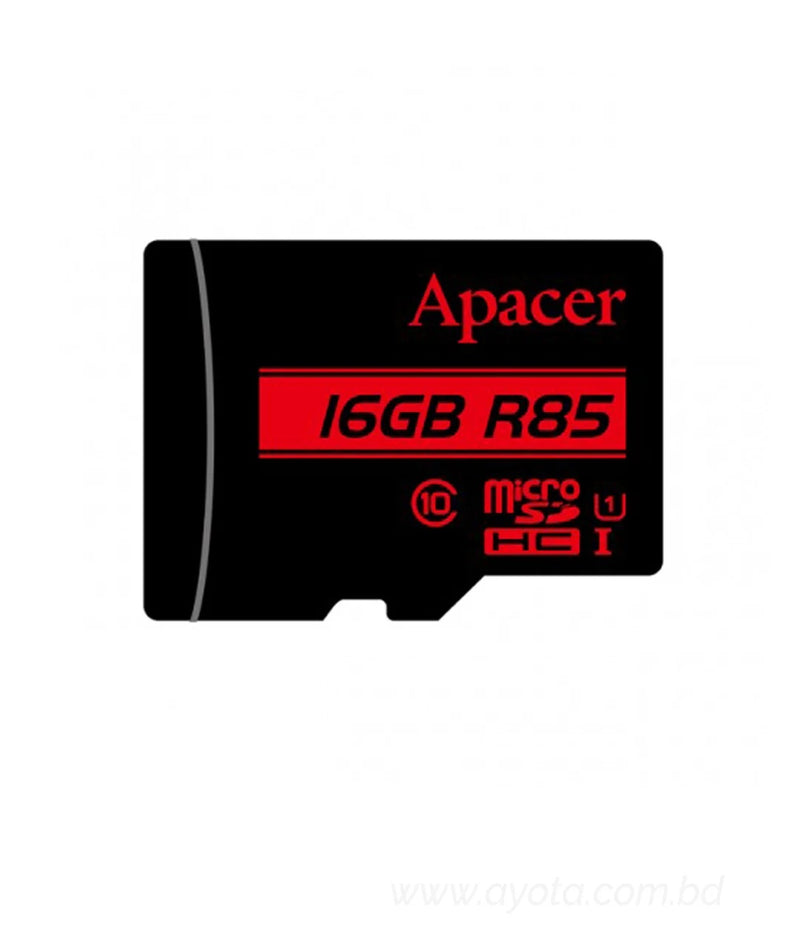 Apacer faster response speed and improves smoothness 16GB Micro SD Class-10 Memory Card