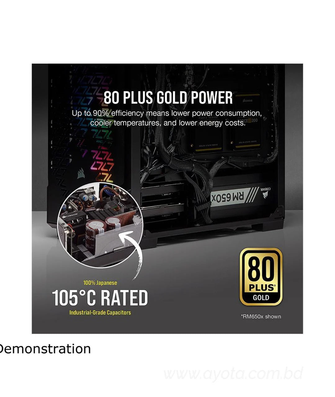 CORSAIR RMx Series RM750x CP-9020179-NA 750W ATX12V / EPS12V 80 PLUS GOLD Certified Full Modular Power Supply