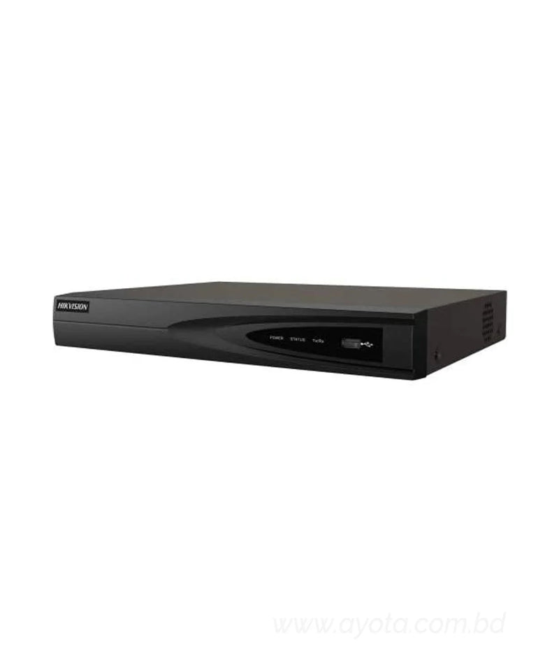 Hikvision DS-7604NI-Q1/4P 4-Channel 8MP 4K Plug and Play NVR with 8TB HDD, 1x SATA Interface, 4x PoE Interface