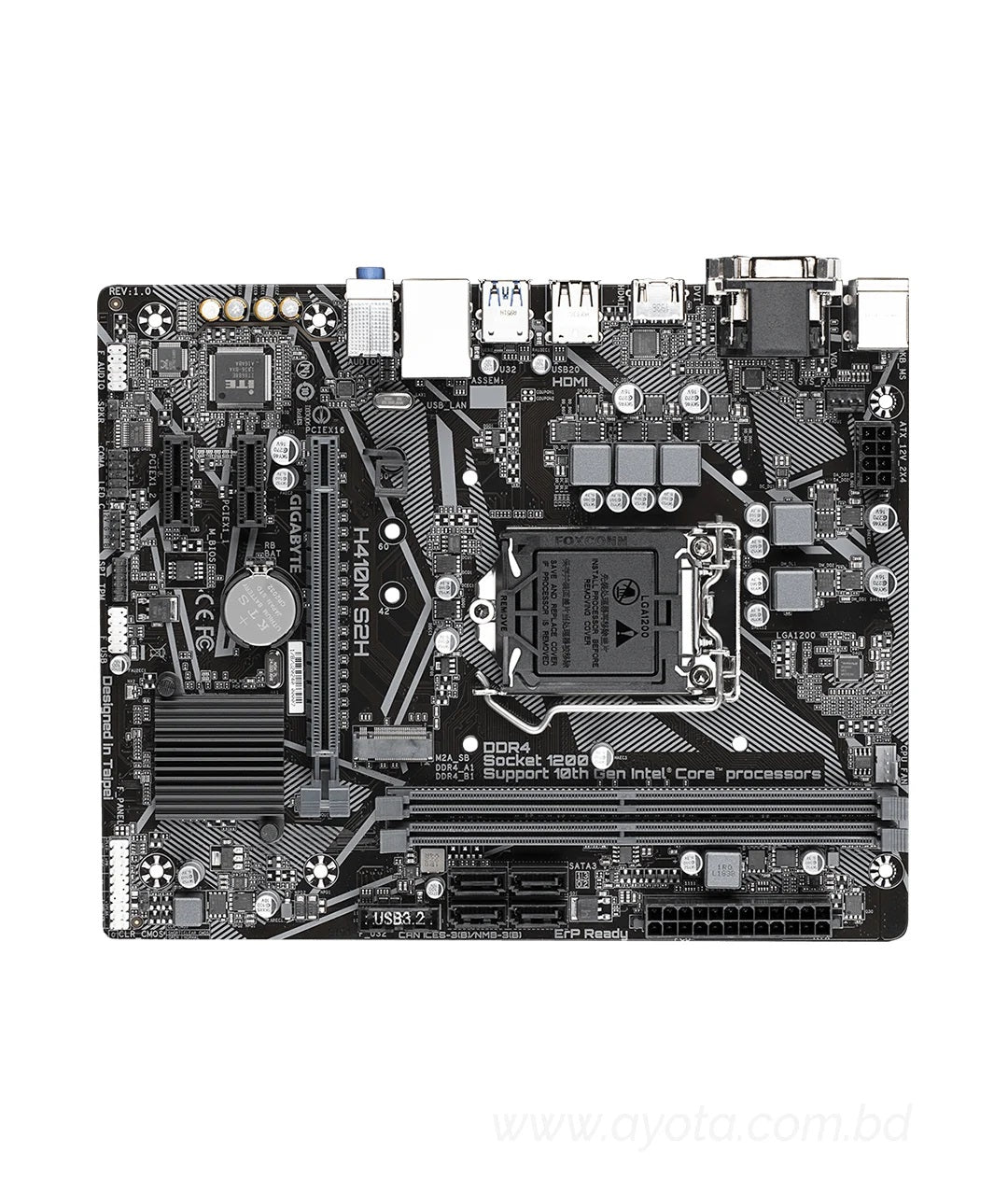 Gigabyte H410M S2H 10th Gen Micro ATX Motherboard-Best Price In BD