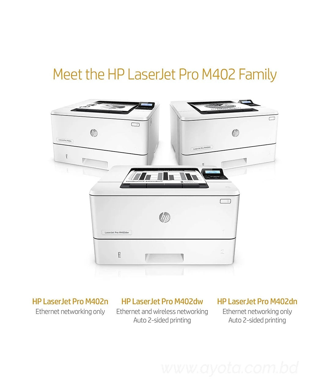 HP LaserJet Pro M402DN Printer