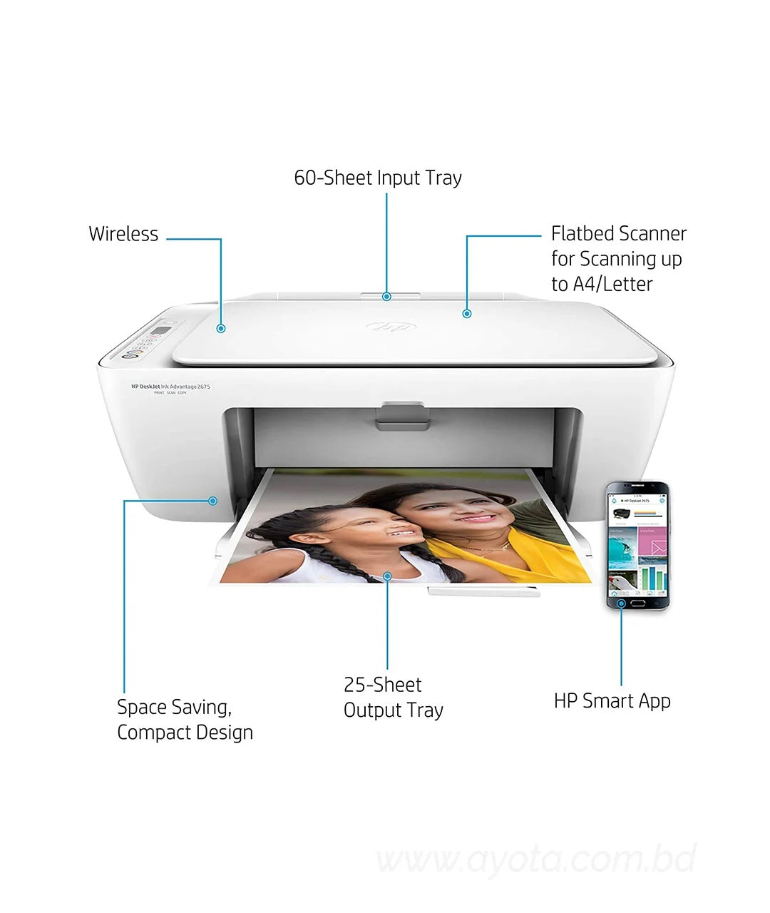 HP DeskJet Ink Advantage 2675 All-In-One Printer