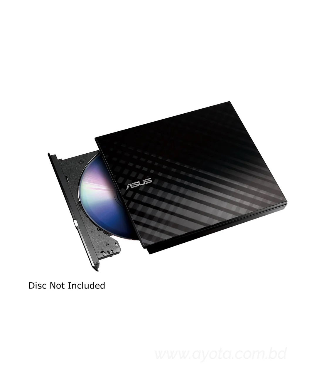 ASUS USB 2.0 Black External Slim CD / DVD Re-writer MacOS Compatible Model SDRW-08D2S-U