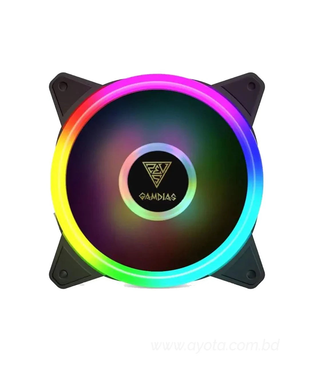 Gamdias AEOLUS Trio RGB Rings Lighting Effect  M2 1201 120mm RGB Casing Cooling Fan