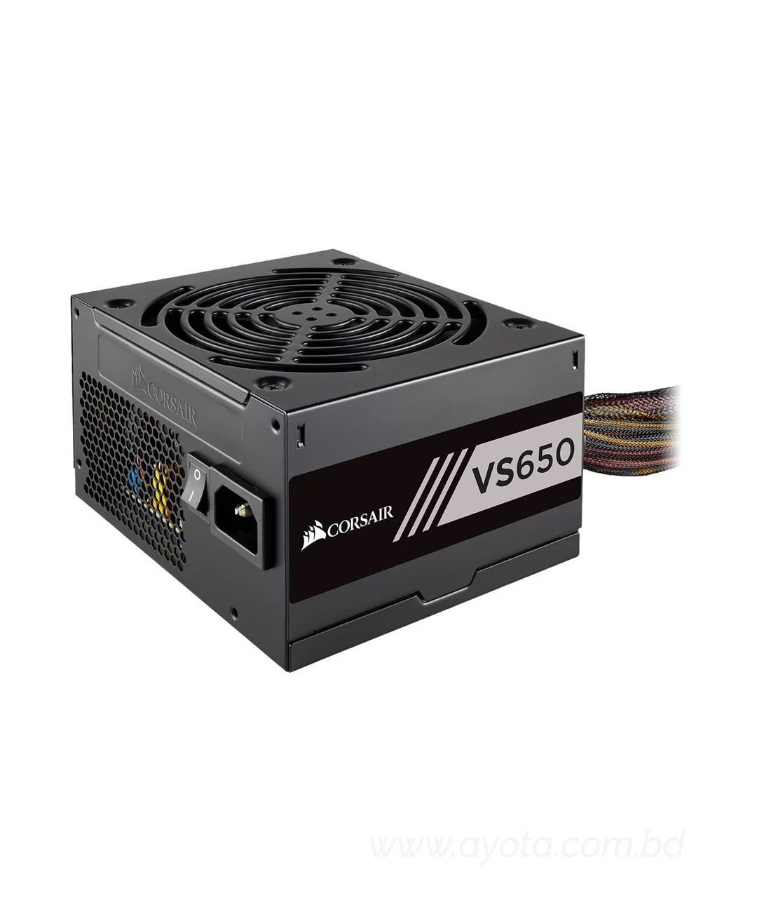 CORSAIR VS Series, VS650, 650 Watt (650W), Active PFC, 80 PLUS White Certified Power Supply